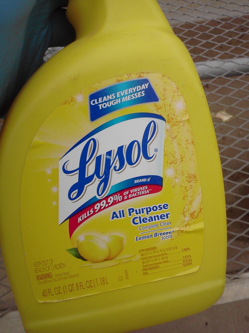 How does Lysol kill bacteria?